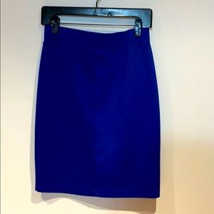 Gorgeous electric blue pencil skirt